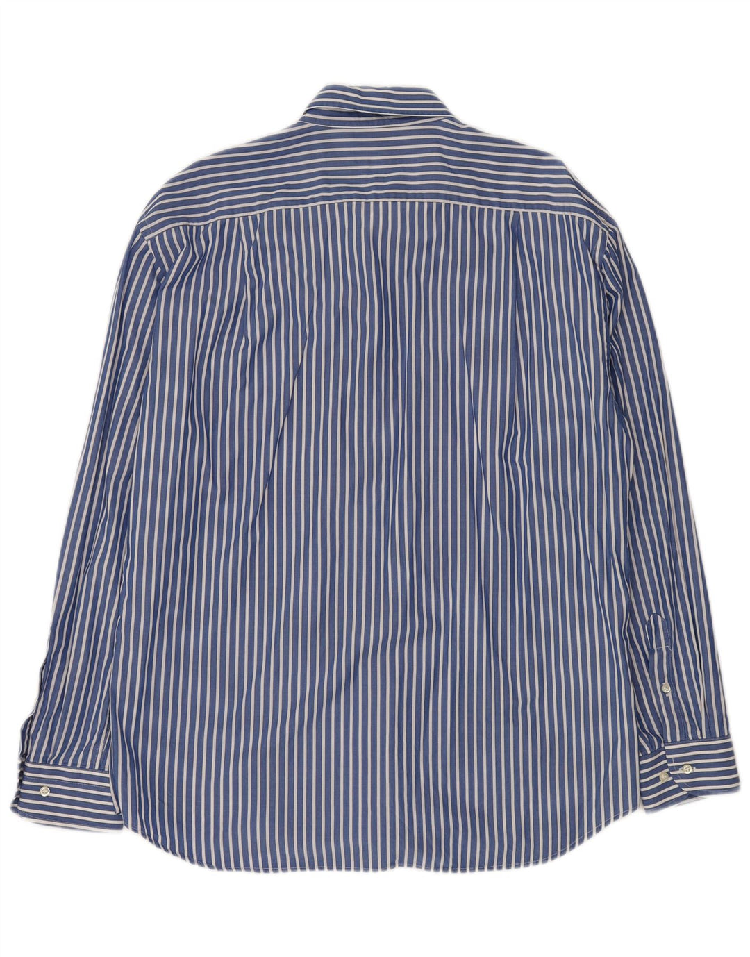 ROCCOBAROCCO Herrenhemd Größe 43 17 XL Blau gestreifte Baumwolle