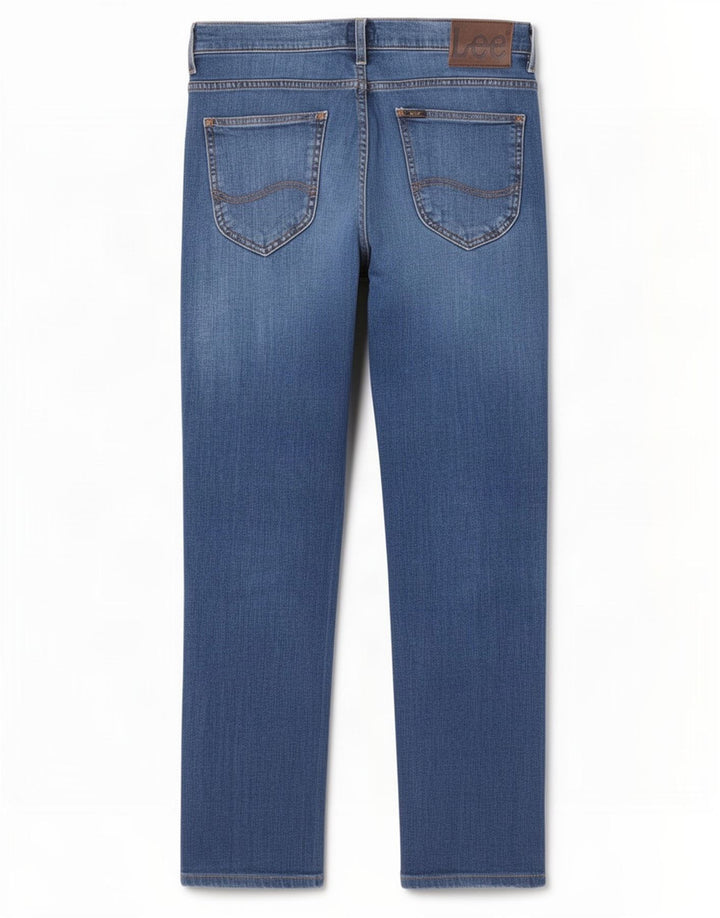 Lee Herren Powell Slim Jeans W30 L30 Blaue Baumwolle
