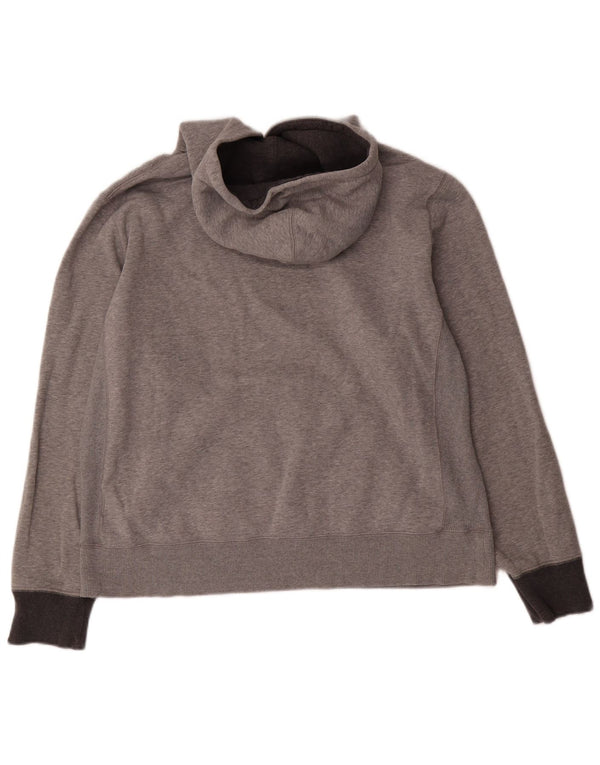 Nike Herren-Kapuzenpullover aus mittelgrau gefleckter Baumwolle