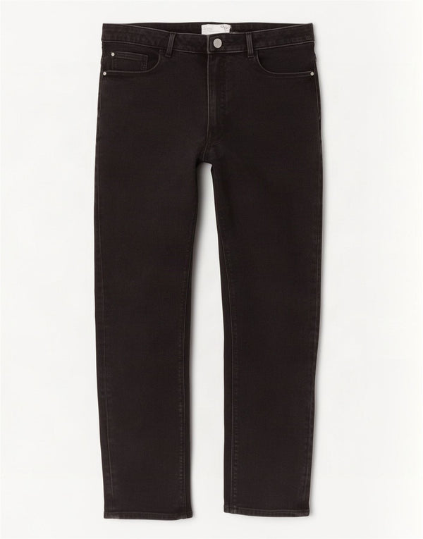 Marks & Spencer Damen Lily Crop Slim Jeans UK 18 XL W36 L26 Schwarze Baumwolle