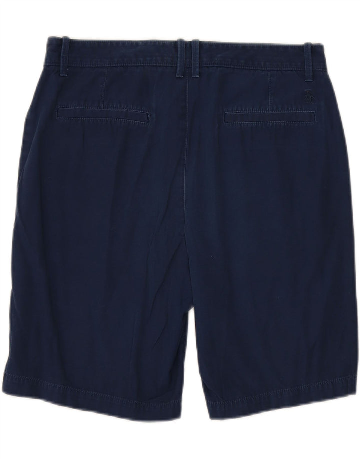PENGUIN Herren-Chinoshorts W32, mittelmarineblaue Baumwolle