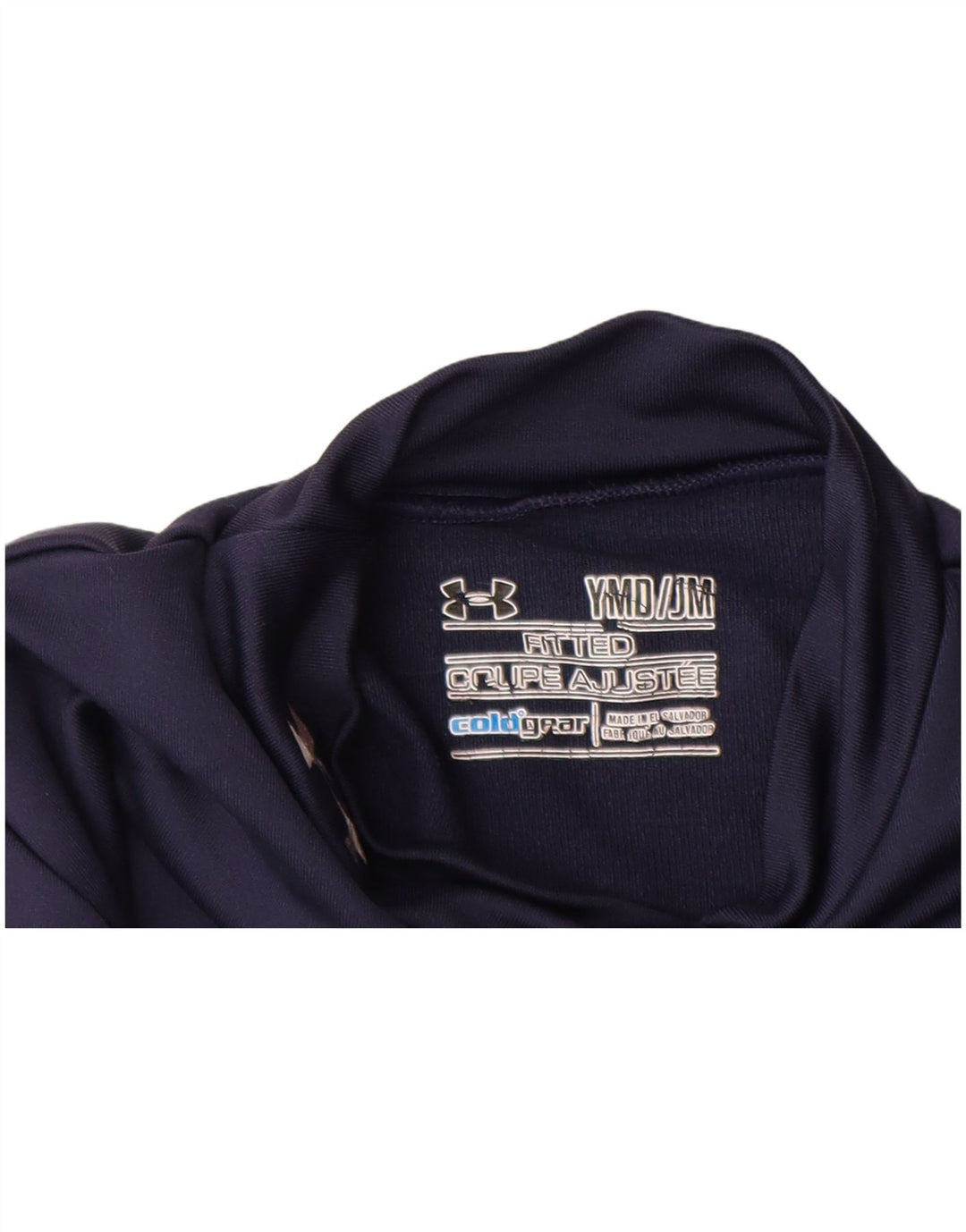 UNDER ARMOUR Jungen Cold Gear Top Langarm 9–10 Jahre Medium Marineblau