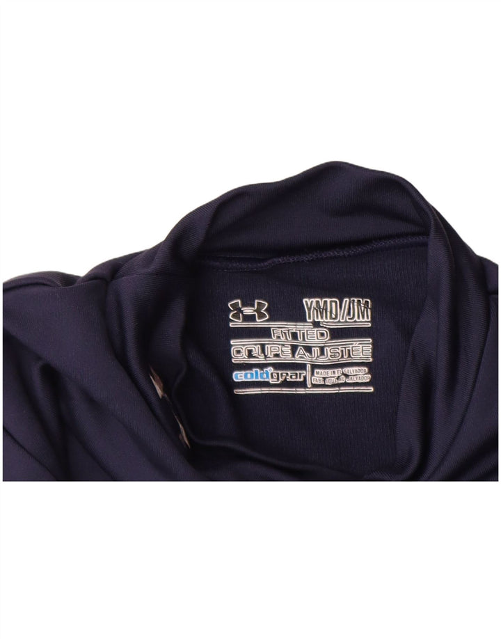 UNDER ARMOUR Jungen Cold Gear Top Langarm 9–10 Jahre Medium Marineblau