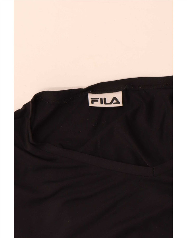 Fila Herren T-Shirt Top Medium Schwarz