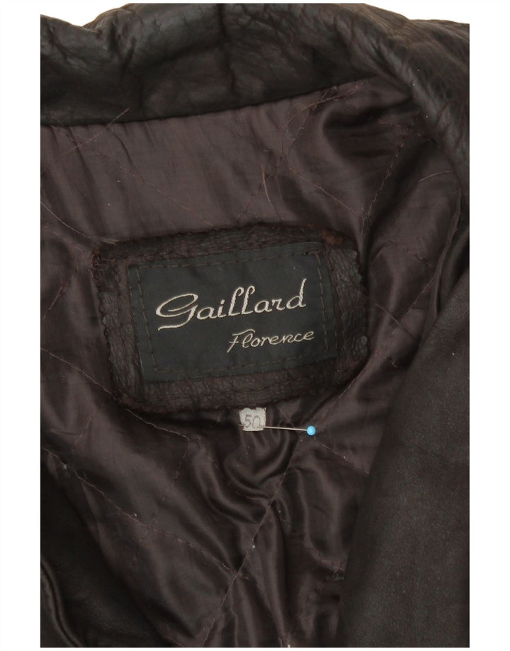 Vintage Herren Lederjacke IT 50 Großes braunes Leder