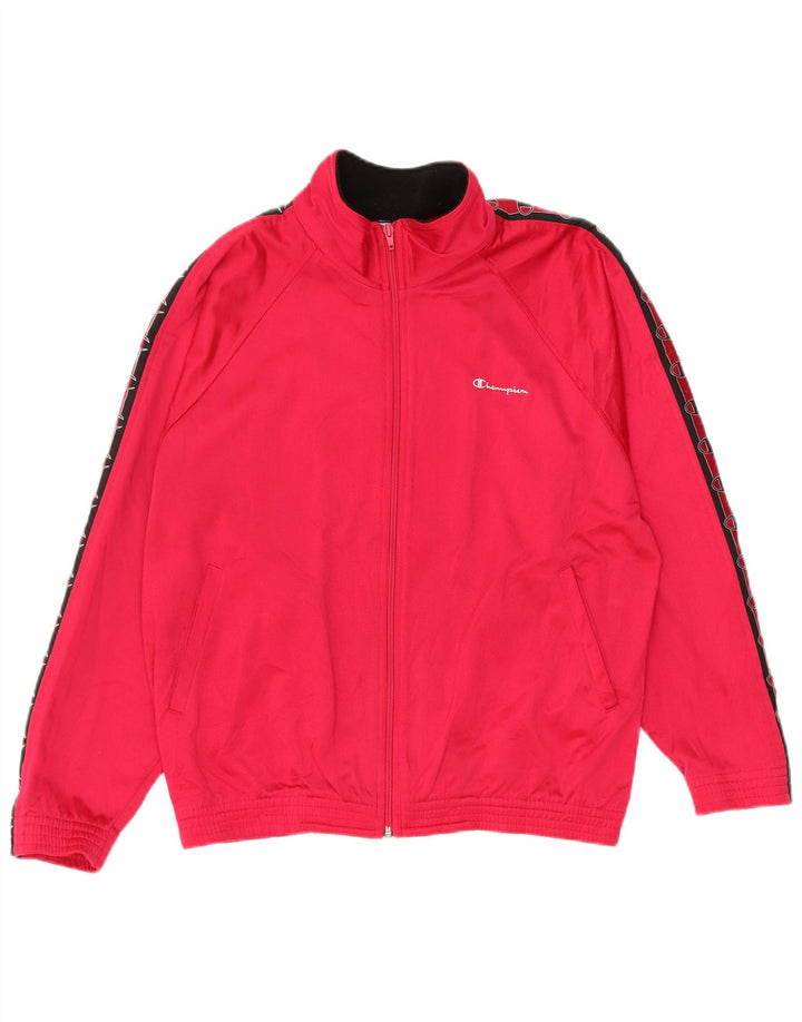 CHAMPION Übergroße Trainingsjacke für Damen, UK 16, Größe L, Rosa