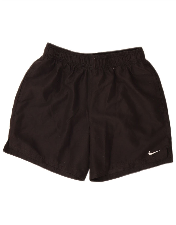 NIKE Damen Sportshorts UK 10 Small Schwarz Polyester