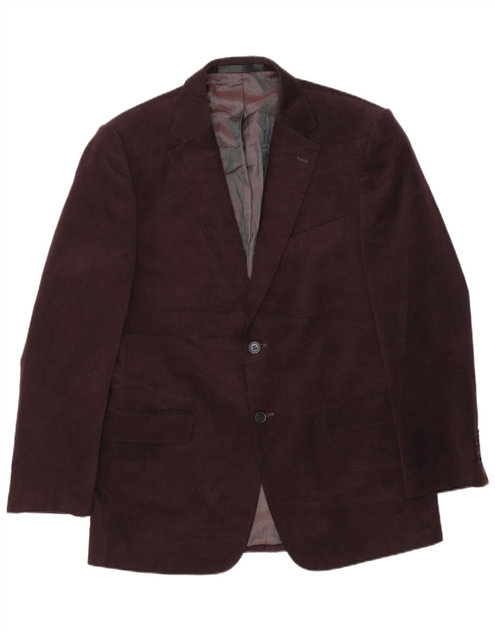 Marks & Spencer Herren-Blazer mit 2 Knöpfen, UK 40, mittelbraun, Polyester
