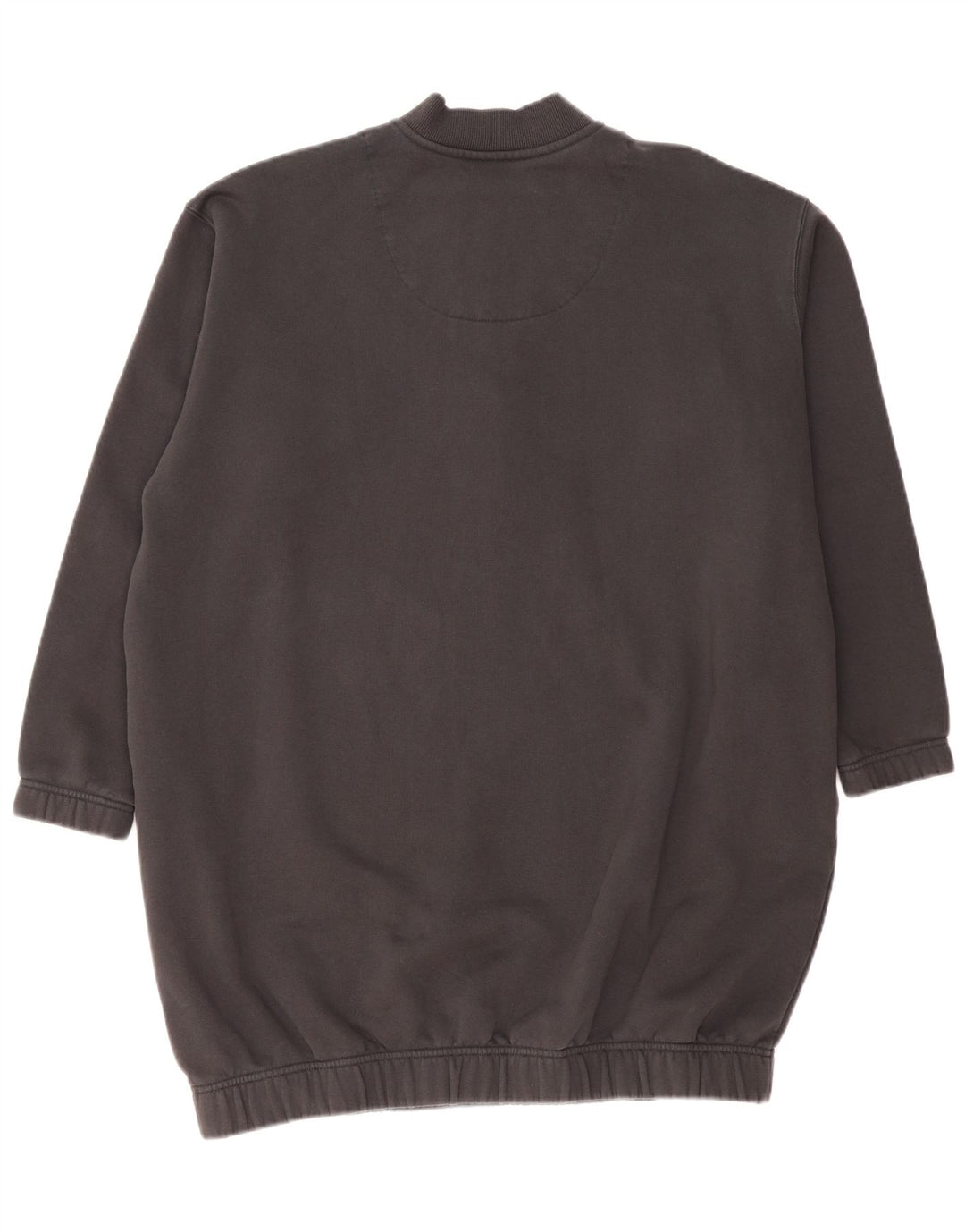 ADIDAS Damen Übergroßes Sweatshirt-Pulloverkleid mit Reißverschluss, UK 24/26 2XL Grau