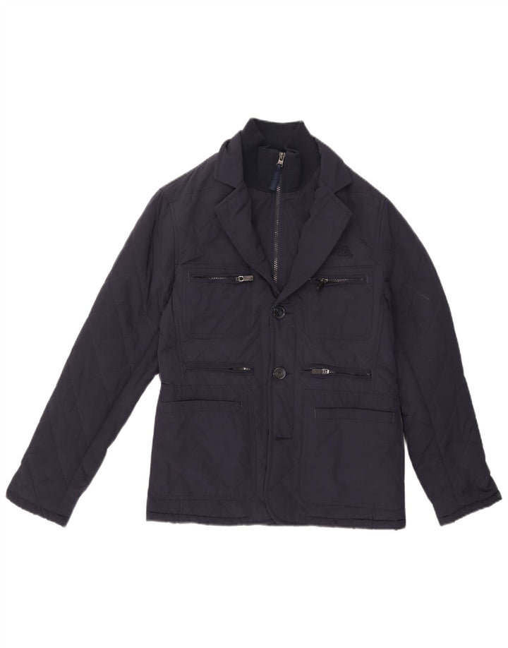 Kappa Herren Steppjacke UK 34 XS Marineblau Polyester