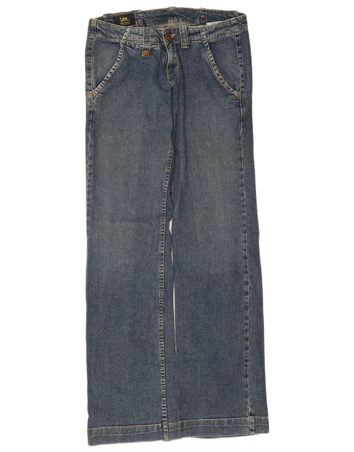 Lee Damen-Jeans mit weitem Bein, W28, L30, blaue Baumwolle