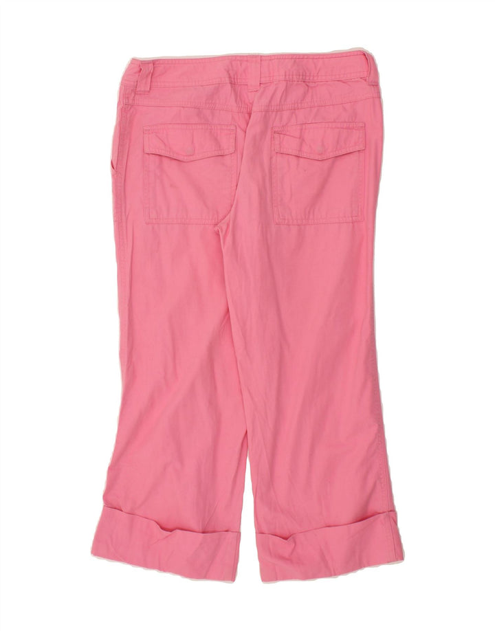 MOSSIMO Womens Straight Capri Trousers W30 L23 Pink Cotton Vintage Mossimo and Second-Hand Mossimo from Messina Hembry 