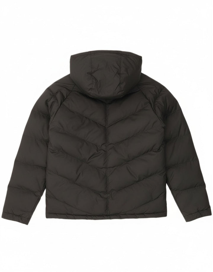 Nike Mädchen-Kapuzenjacke mit Kapuze, gepolstert, 13–14 Jahre, XL, schwarzes Polyester