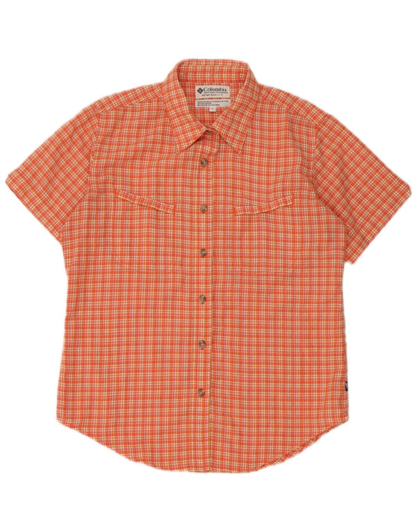 Columbia Herren Kurzarmhemd Small Orange Polyester