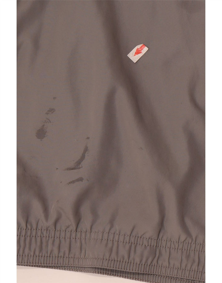 Reebok Herren-Trainingsanzug-Top-Jacke aus mittelgrauem Colourblock-Polyester