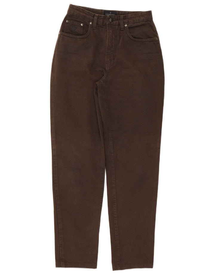 Trussardi Tapered-Jeans für Damen, Größe 29, braune Baumwolle