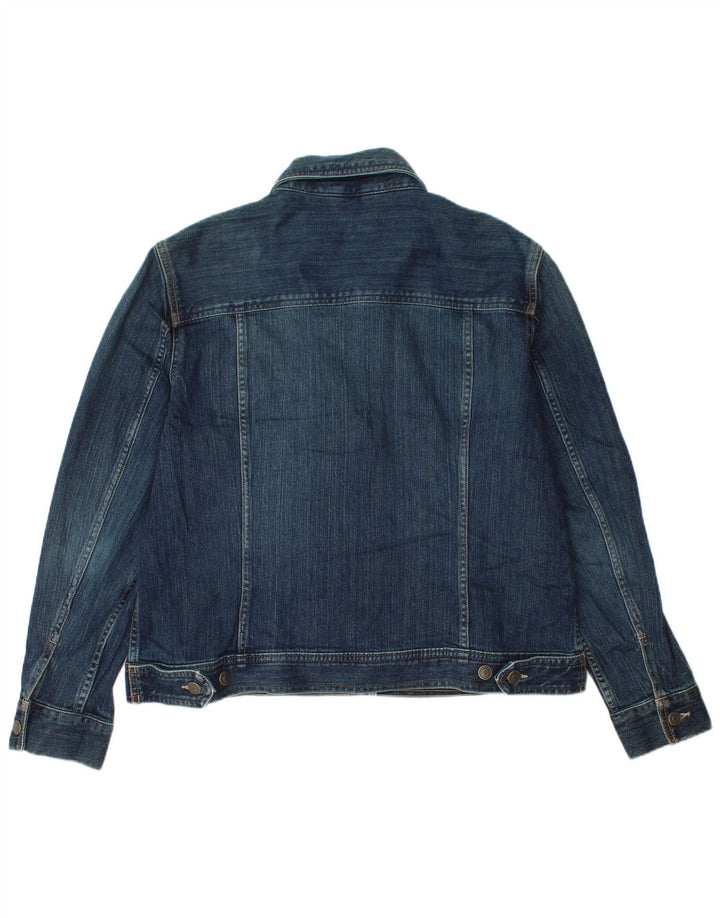 Eddie Bauer Damen Jeansjacke UK 18 XL Marineblau Baumwolle