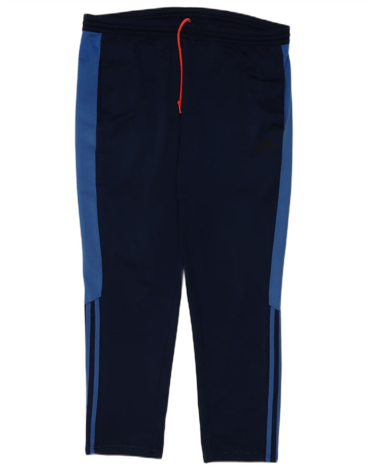Adidas Herren-Trainingshose, groß, Marineblau, Farbblock