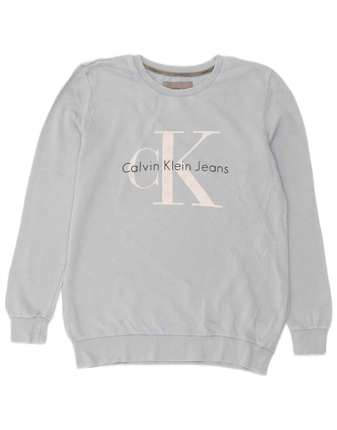 Calvin Klein Jeans Herren-Sweatshirt mit Grafik, Größe S, Blau, Baumwolle