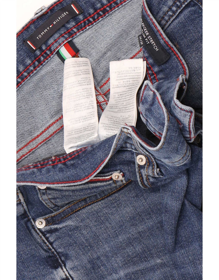 Tommy Hilfiger Herren Bleecker Stretch Slim Jeans W34 L30 Blaue Baumwolle