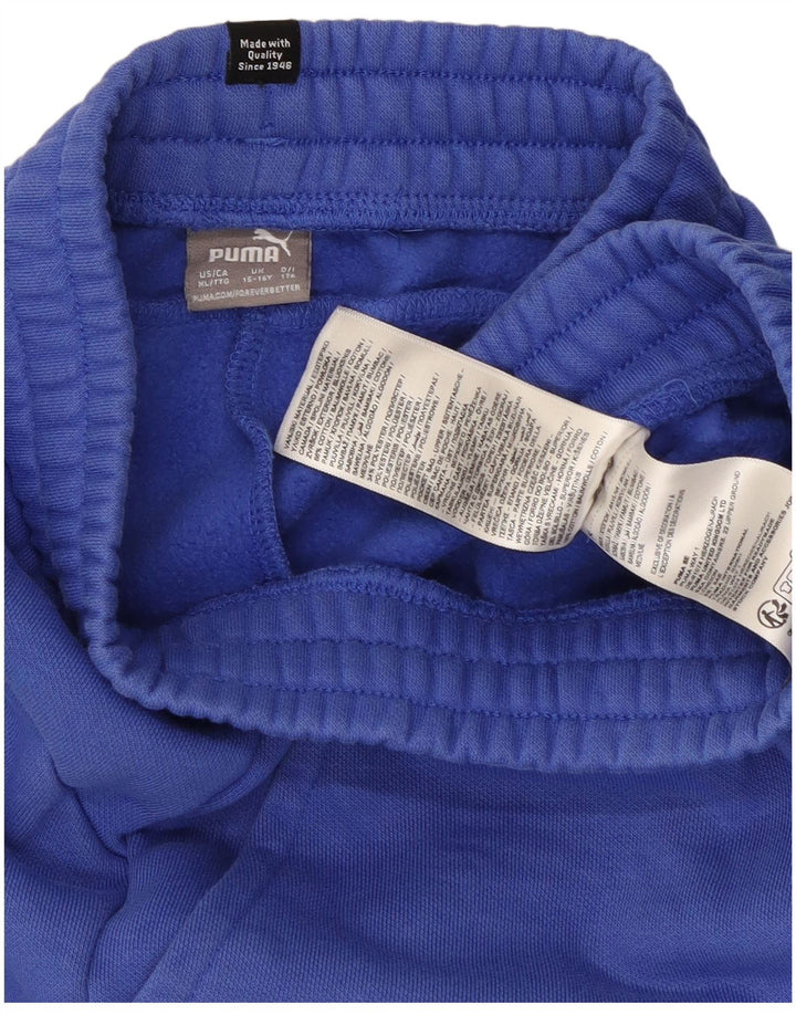 Puma Jungen Sportshorts 15–16 Jahre, blaue Baumwolle