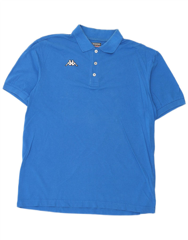 KAPPA Herren Poloshirt XL Blau Baumwolle