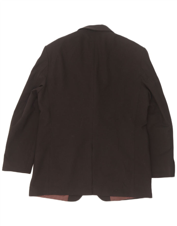 Marks & Spencer Herren-Blazer mit 3 Knöpfen, Gr. 42, Größe L, Schwarz, Polyester