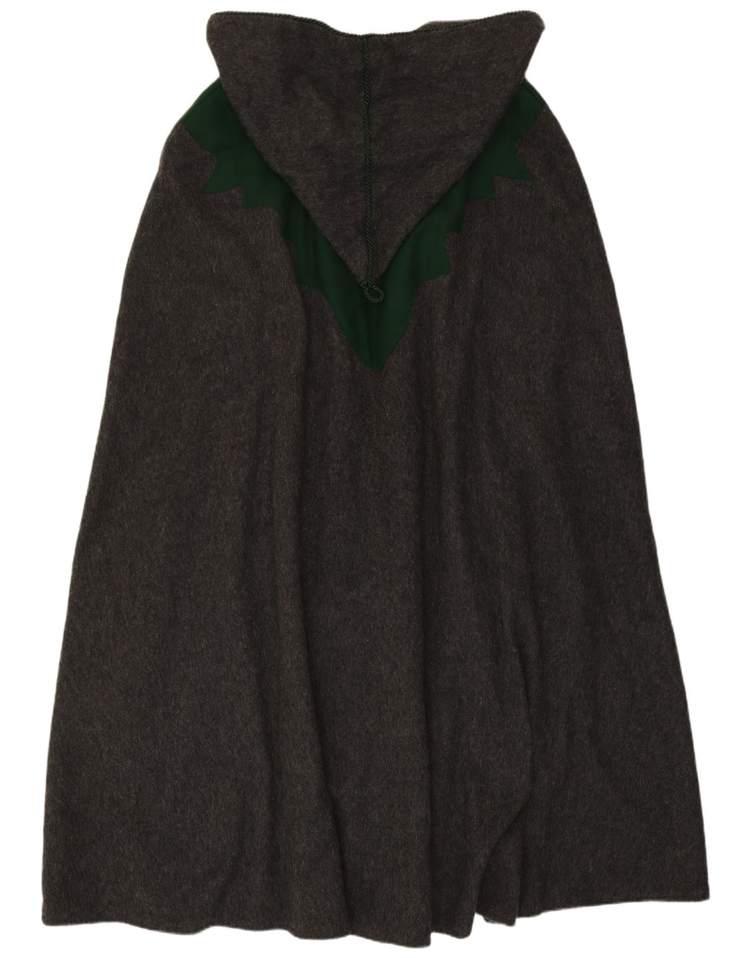 Vintage Damen Cape-Mantel mit Kapuze, Einheitsgröße, Grau