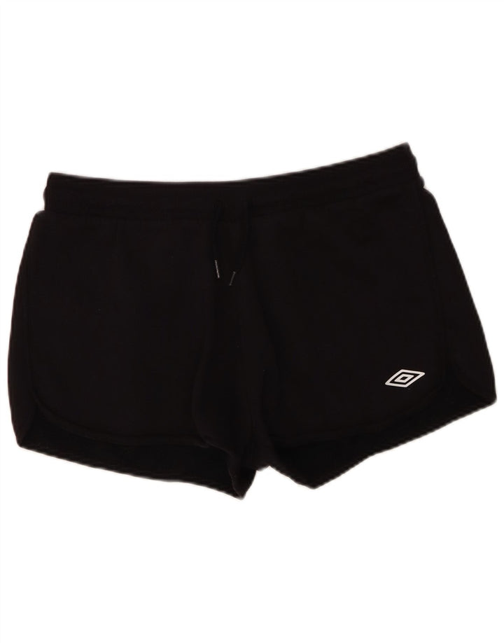 Umbro Damen Sportshorts UK 14 Mittelschwarze Baumwolle