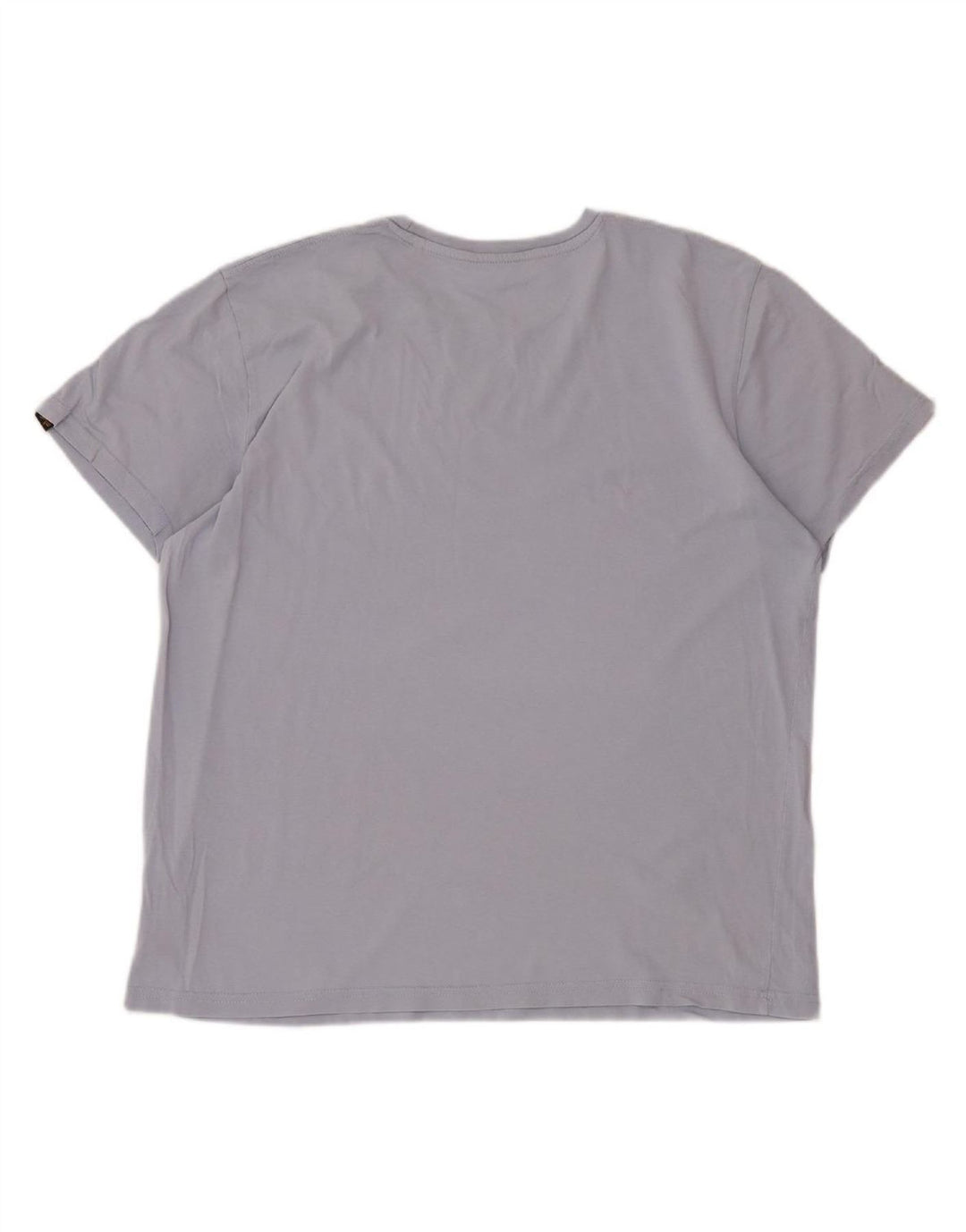 ALPHA INDUSTRIES Mens Graphic T-Shirt Top Medium Blue Cotton