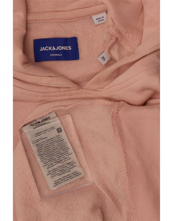 Jack & Jones Herren Kapuzenpullover XL Rosa Polyester