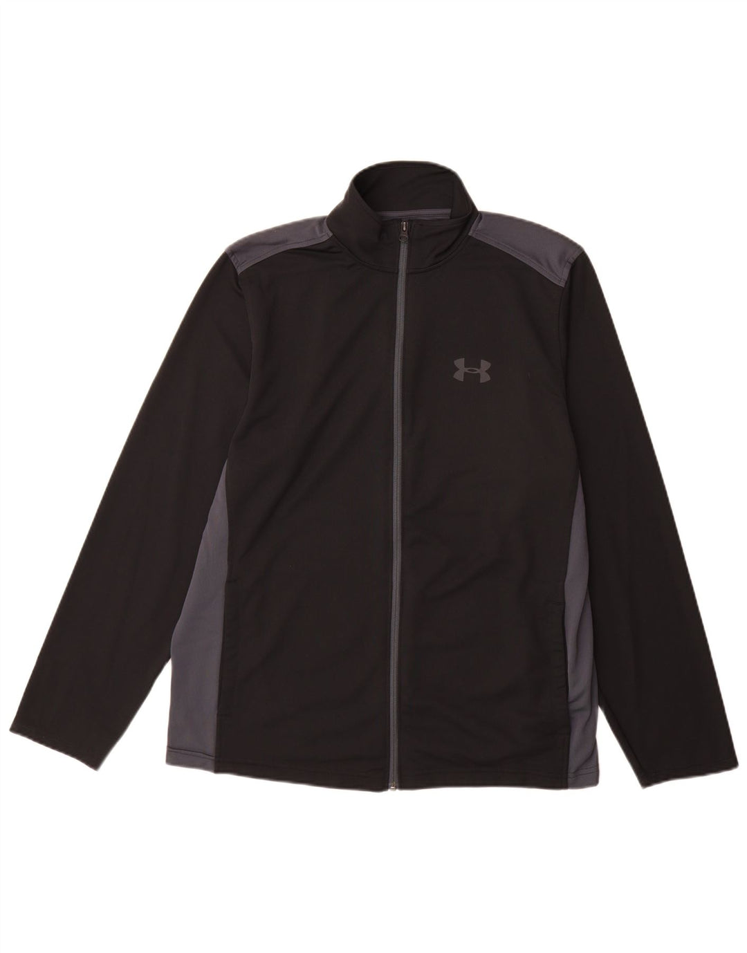 Under Armour Herren Heat Gear Trainingsanzug-Oberjacke, Größe L, Schwarz, Farbblock