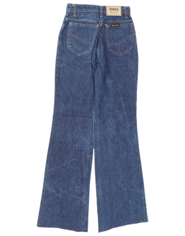 Vintage Damen Schlagjeans IT 42 Medium W22 L32 Blaue Baumwolle