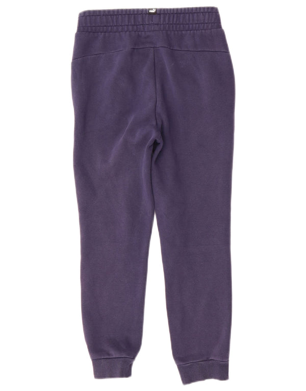 Puma Jungen-Trainingsanzug mit Grafik, Jogginghose, 9–10 Jahre, marineblaue Baumwolle