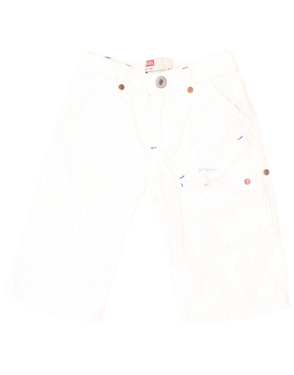 Diesel Baby Jungen gerade Cargohose mit Grafik, 3–6 Monate, W20, L9, Weiß
