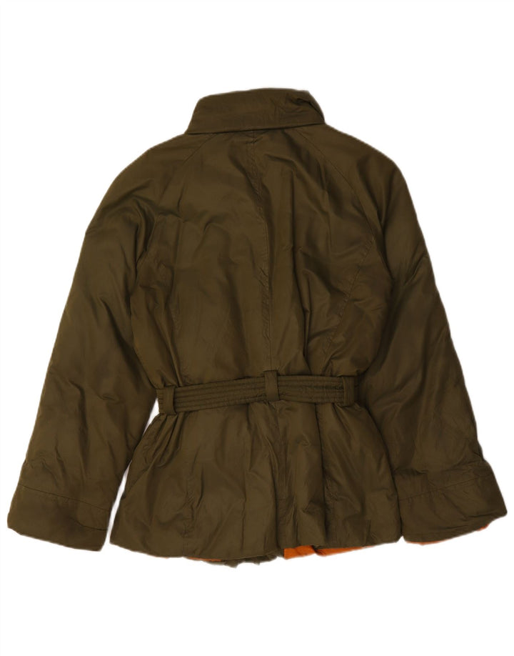 Max Mara Womens Weekend Wattierte Jacke UK 14 Medium Khaki Polyester