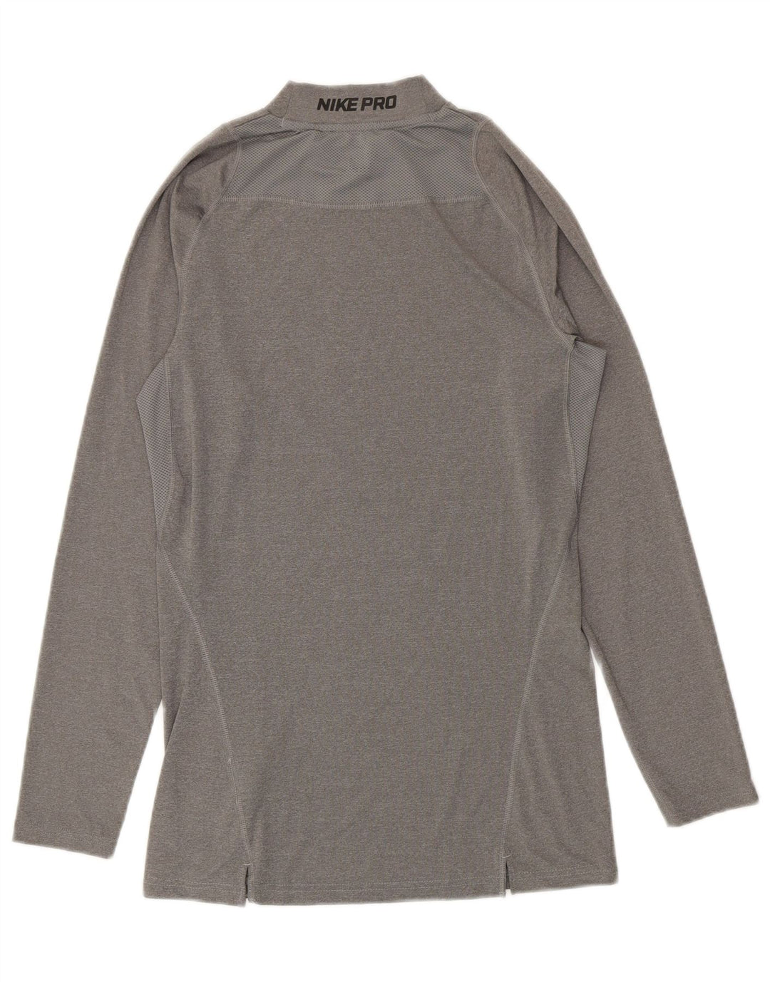 Nike Herren Grafik-Oberteil, langärmelig, groß, graues Polyester
