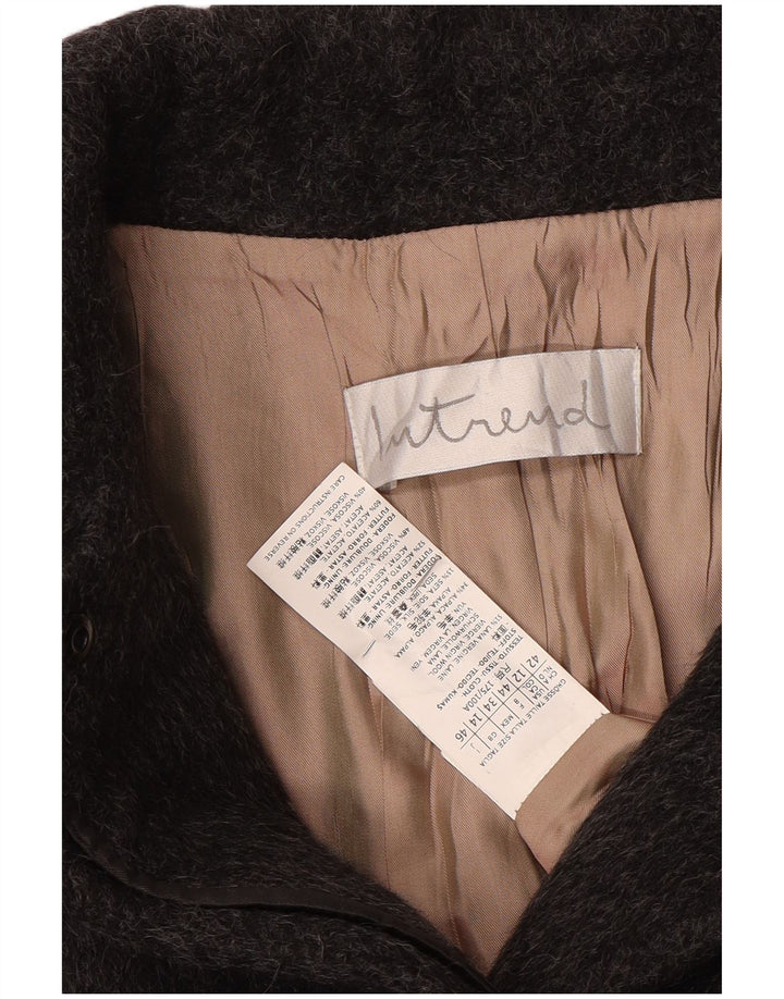 Intrend Damenmantel UK 14 Große graue Wolle