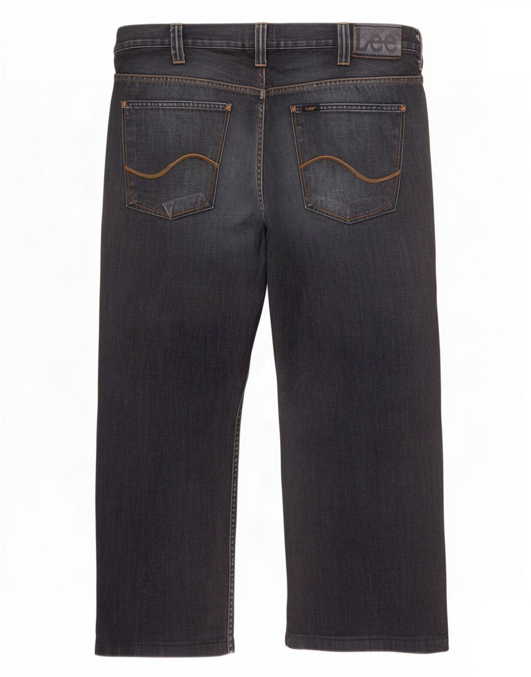 Lee Herren Flint Straight Jeans W38 L28 Marineblaue Baumwolle