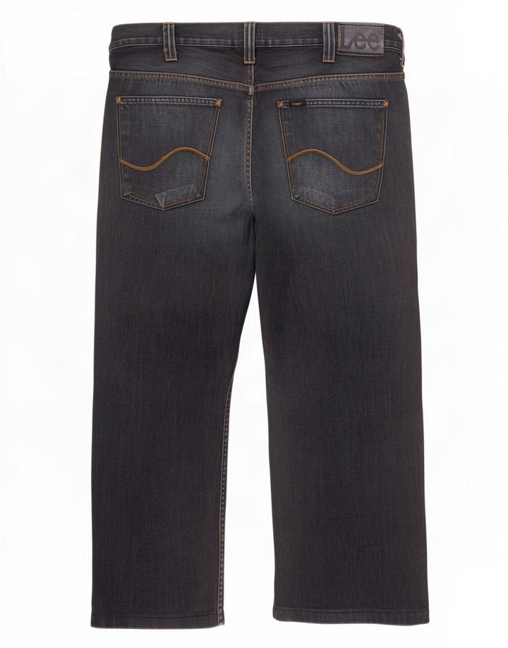 Lee Herren Flint Straight Jeans W38 L28 Marineblaue Baumwolle