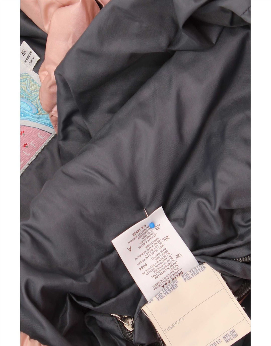 Übergroße wattierte Damenjacke mit Kapuze von Belfe & IT 46, groß, rosa, Polyester