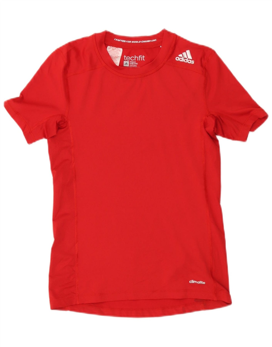 Adidas Jungen Climalite T-Shirt Top 13–14 Jahre, rotes Polyester