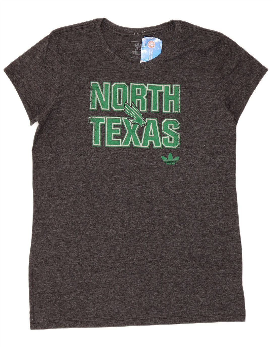 ADIDAS Womens Texas Graphic T-Shirt Top UK 20 2XL Grey Polyester