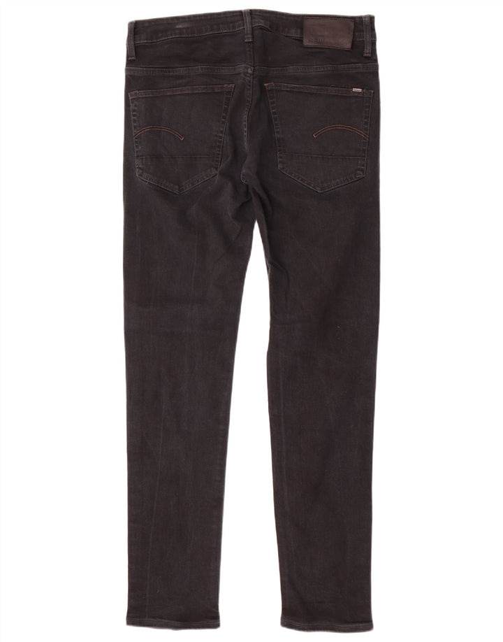 G-Star Herren 3301 Slim Jeans W34 L34 Schwarze Baumwolle