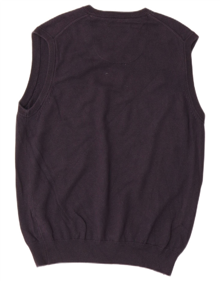 Marks & Spencer Herren-Tanktop „Harbor“, mittelblau, Baumwolle, Marineblau