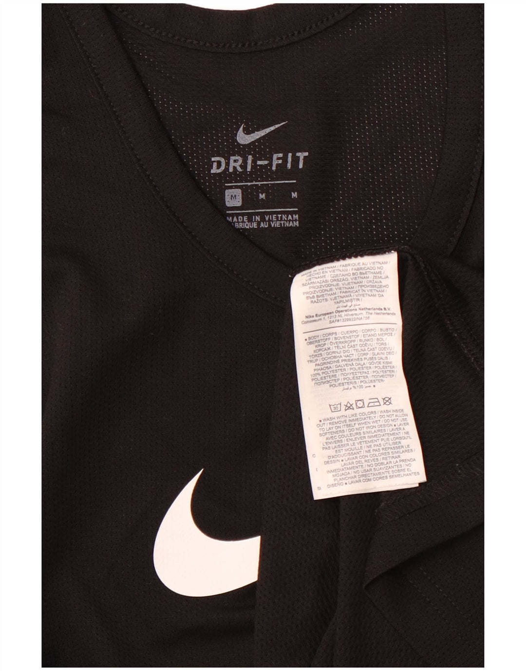 NIKE Herren Dri Fit Graphic Weste Top Medium Schwarz Polyester Sport