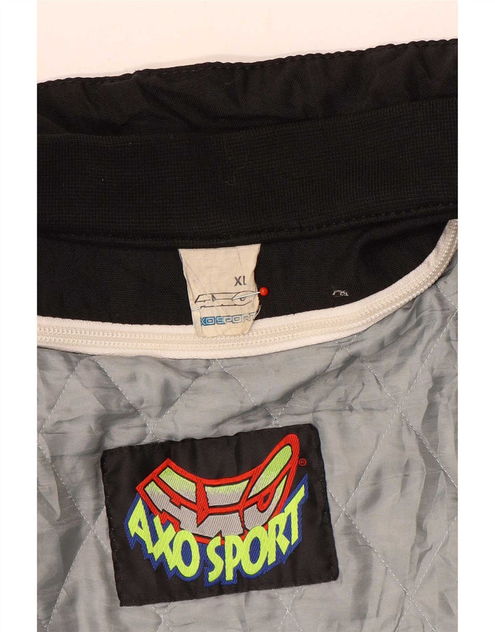 AXO Herren Graphic Racer Jacke UK 42 XL Schwarz Polyamid