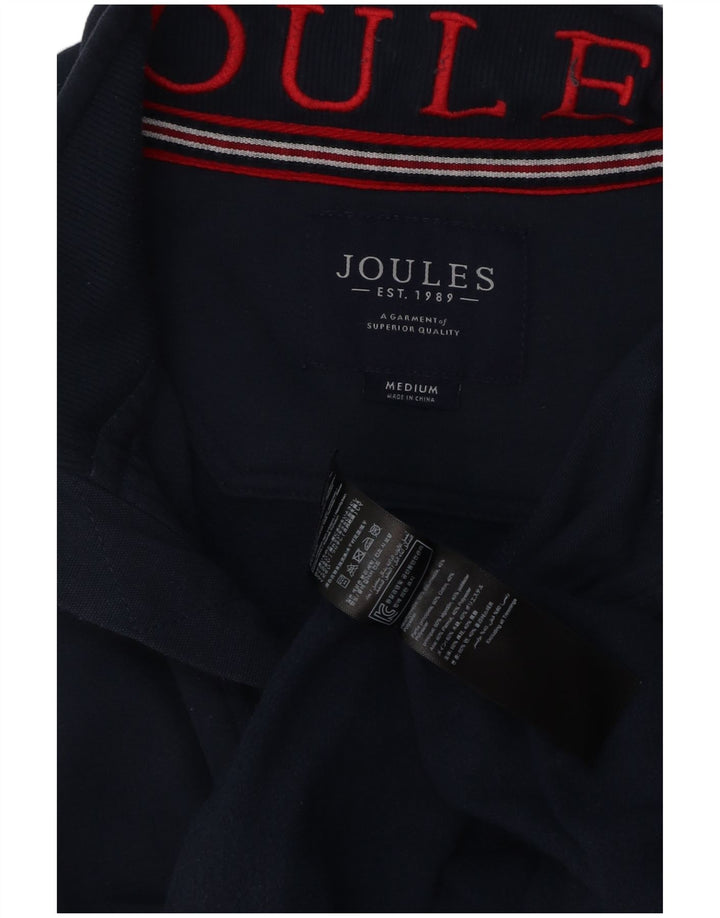 Joules Herren-Sweatshirt mit Knopfkragen, mittlere marineblaue Baumwolle