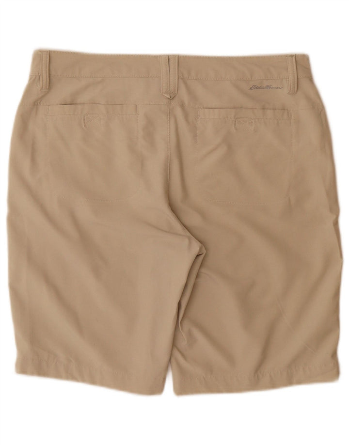 Eddie Bauer Damen Freizeitshorts US 10 Large W32 Beige Polyester