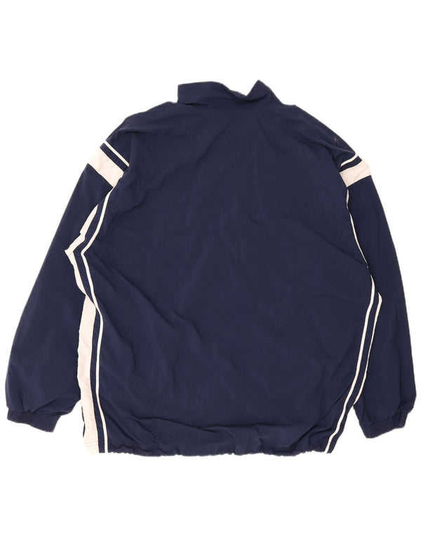 Diadora Herren-Trainingsanzugoberteil, Jacke, 2XL, Marineblau, Colourblock-Nylon